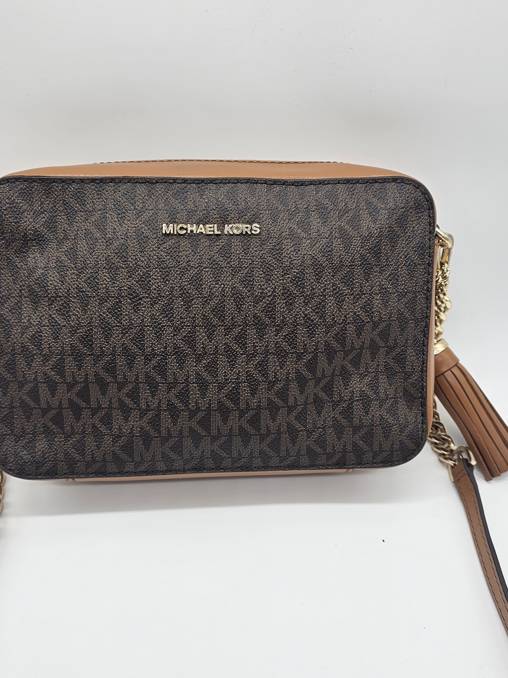 Michael Kors Brown Signature Crossbody Bag